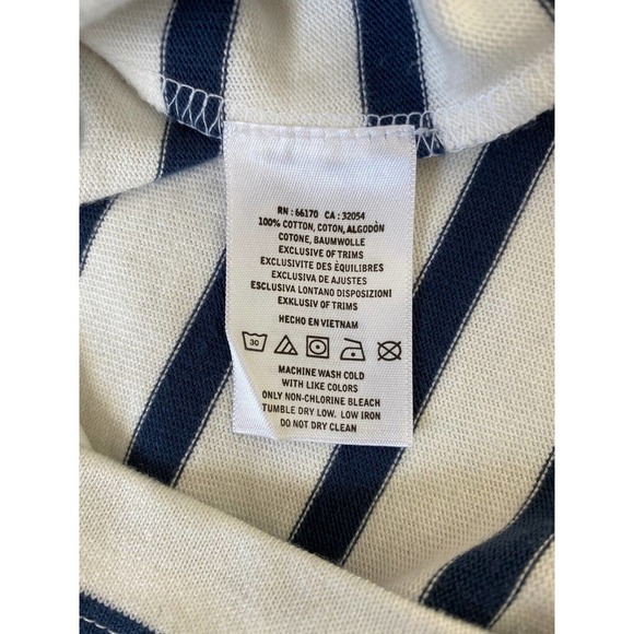 Anthropologie 9-H15 S'CL Size M White Eyelet Striped Shift Dress - Picture 5 of 6